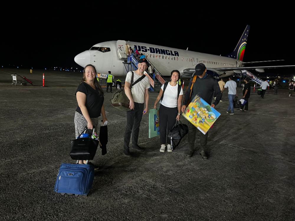 Arriving in Bangladesh for the field visit